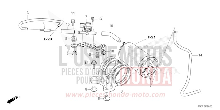 CUVETTE de CBR1000RR SP SP1 SP2 MAT PEARL MORION BLACK (NHC33) 2024